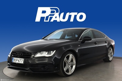 Audi A7 Business 3,0 V6 TDI 150 kW quattro S tronic Start-Stop - 2,99% jopa 100000:n asti! - S-Line, MMI Plus, Adapt. vakkari, Advanced key, vm. 2014, 215 tkm (1 / 34)